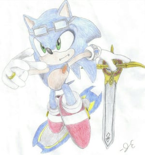 This is the Avatar Image for the Sonic the Hedgehog - Dark Age - Jason Griffith AI Voice and Text to Speech Generator